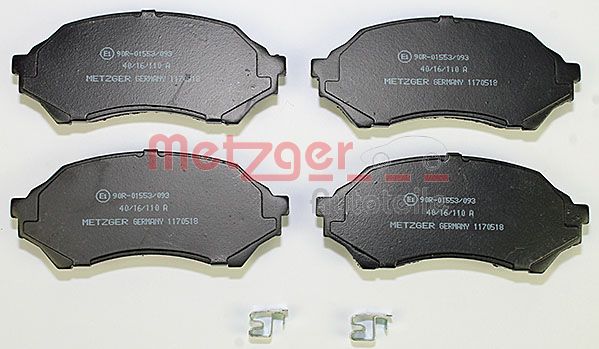 METZGER 1170518 Bremsbelagsatz, Scheibenbremse